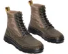 Dr. Martens Combs Jungle R32107831 Boots Men's Dark Khaki Ankle Jobb498 In Brown