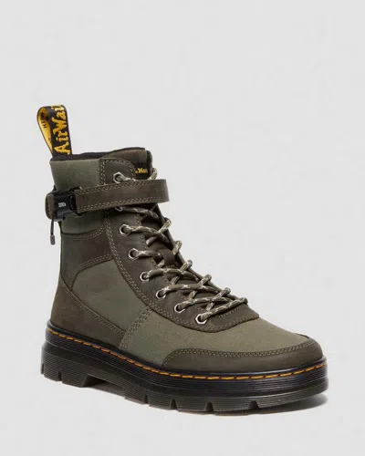 Dr. Martens' Combs Tech Ii Wyoming Leather Utility Boots In Grün