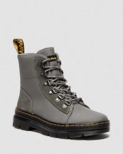 Dr. Martens' Combs W Suede Utility Boots In Gray