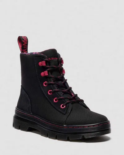 Dr. Martens' Combs W Suede Utility Boots In Black