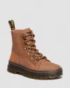 Dr. Martens Combs W Suede Utility Boots In Brown