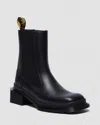 Dr. Martens' Maybole Chelsea Black Leather Chelsea Boots With Squared Toe - Maybole Chelsea Boots In Schwarz