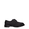 Dr. Martens Purple Leather Oxfords And Derby In Black