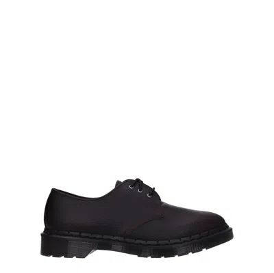 Dr. Martens Derby 1461 Men's Violet/oxblood Leather In Black