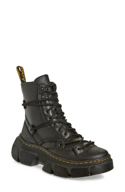 Dr. Martens' Dr. Martens Dmxl 8-eye Leather Boot In Blank Lunar Grained Leather