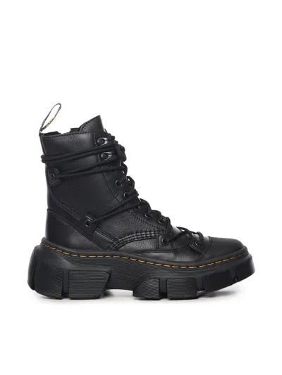 DR. MARTENS DMXL 8-EYE LEATHER BOOTS