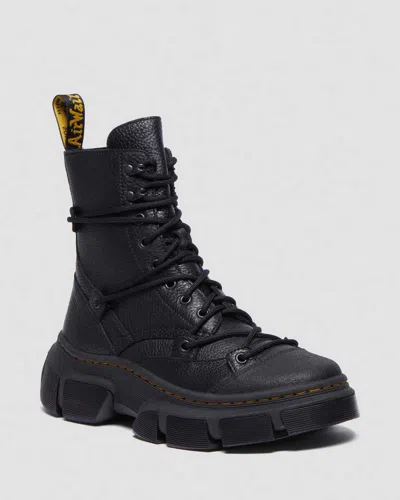 Dr. Martens' Black Sinclair Hi Twist Boots In Schwarz