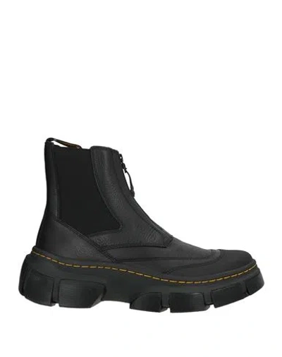 Dr. Martens Dmxl Zip Lunar Man Ankle Boots Black Size 10 Leather