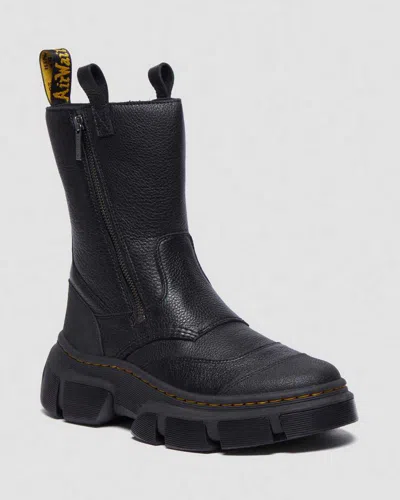 Dr. Martens' Dmxl Leder Biker Stiefel In Black