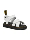 Dr. Martens Double-strap Leather Sandals In Animal Print