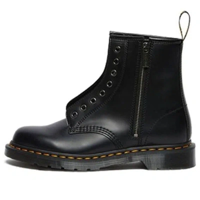 Dr. Martens' Dr.martens 1460 Elastic Smooth Leather Lace Up Boots 'black'