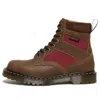 Dr. Martens' Dr.martens 1460 Made In England Padded Panel Lace Up Boots 'brown Dockyard Oxblood'