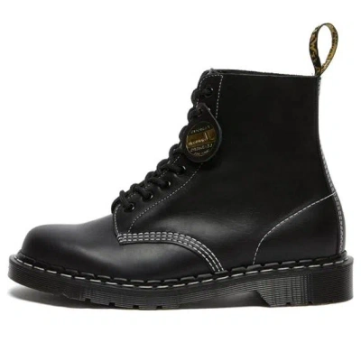 Dr. Martens' Dr.martens 1460 Pascal Made In England Cavalier Leather Lace Up Boots 'black Cavalier'