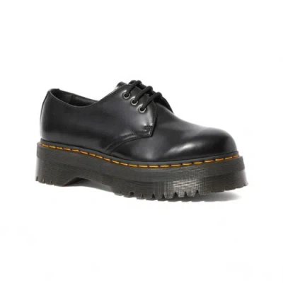 Pre-owned Dr. Martens Dr.martens 1461 Quad Black Polished Smooth - Black / 25567001 / Uk 3-8 Shoes