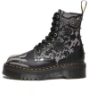 Dr. Martens' Dr.martens Jadon Boot Animal Clash Leather Platforms 'black'