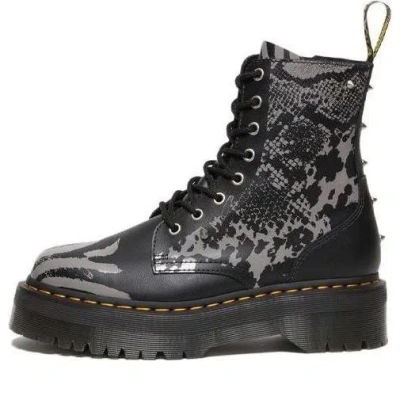 Dr. Martens' Dr.martens Jadon Boot Animal Clash Leather Platforms 'black'