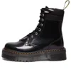 Dr. Martens' Dr.martens Jadon Ii Boot Hardware Buttero Leather Platforms Boots 'black'