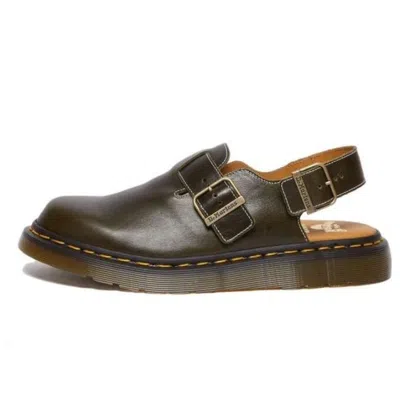 Dr. Martens' Dr.martens Jorge Made In England Classic Leather Slingback Mules 'dark Green'