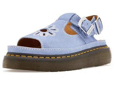 Dr. Martens Dunnet Flower Slingback Sandal In Blue