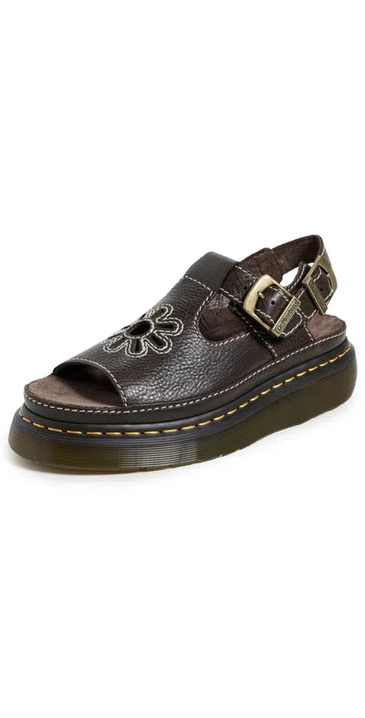 Dr. Martens Dunnet Flower Kelp Brown Ar Rogue Sandals Kelp Brown
