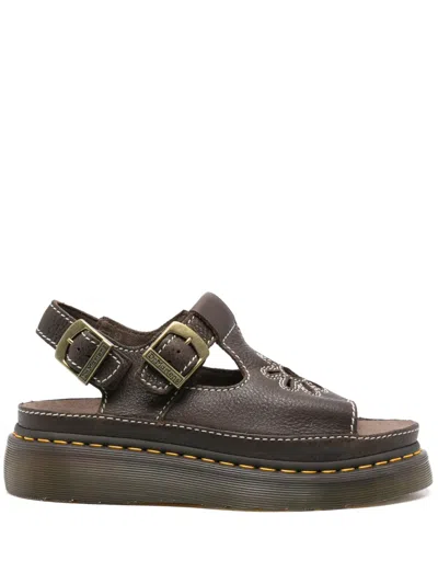 Dr. Martens Dunnet Flower Sandals In Brown