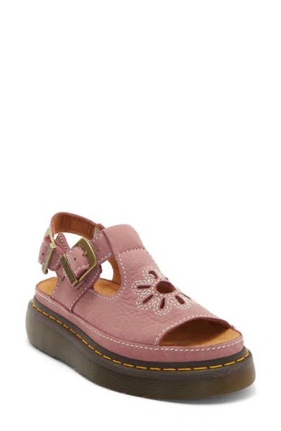 Dr. Martens Dunnet Flower Slingback Sandal In Pink