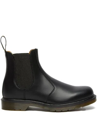 Dr. Martens' Elastic-sided Leather Boots In Black