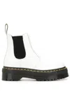 Dr. Martens Elasticated Side-panel Boots In Weiss