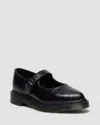 Dr. Martens Elphie Mary Jane Emboss Leather Shoes In Black