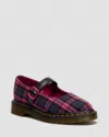 Dr. Martens' Elphie Mary Jane Tartan Shoes In Multi