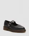 Dr. Martens Shoe Mary Jane Elphie Mj Black Virginia In Black