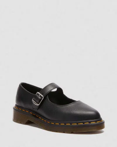 Dr. Martens' Elphie Virginia Leather Mary Jane Shoes In Black Virginia