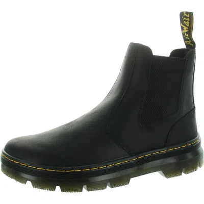 Dr. Martens' Embury Mens Lugged Sole Leather Chukka Boots In Black