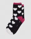 Dr. Martens Faux Fur Organic Cotton Blend Socks In Black