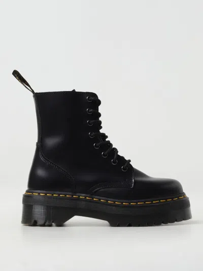 DR. MARTENS' FLAT ANKLE BOOTS DR. MARTENS WOMAN COLOR BLACK,406677002