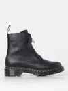 Dr. Martens' 1460 Front Zip Leather Lace Up Boots In Schwarz