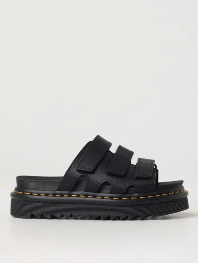 DR. MARTENS FLAT SANDAL DR. MARTENS WOMAN COLOR BLACK,G72985002