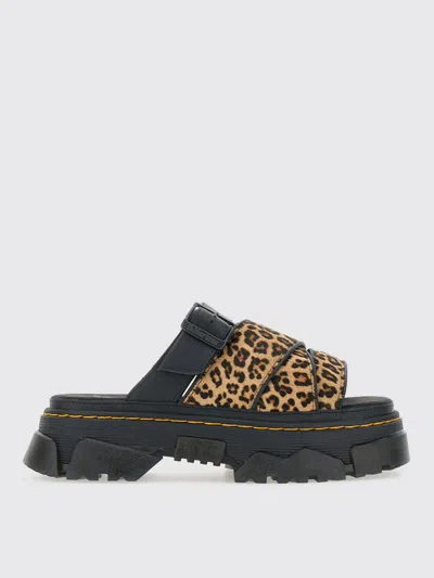 DR. MARTENS' FLAT SANDALS DR. MARTENS WOMAN COLOR BROWN,G93100032