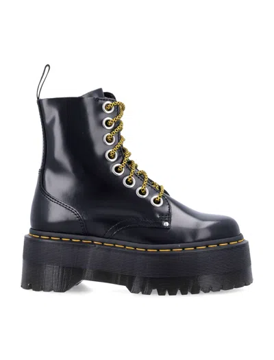 Dr. Martens Flat Shoes Black In Multi