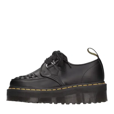 Dr. Martens' Dr. Martens Flat Shoes Black In Nero Scuri