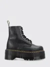 Dr. Martens Jadon Smooth Platform Lace-up Combat Boots In Black