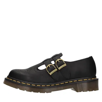 Dr. Martens Flat Shoes In Black