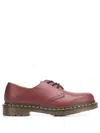Dr. Martens Ridged Sole Brogues In Red