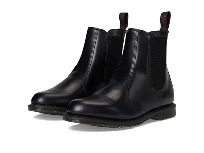 Dr. Martens Flora Leather Chelsea Boots In Black