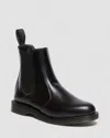 Dr. Martens' Flora Smooth Chelsea Boots In Black