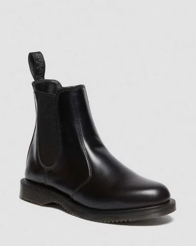 Dr. Martens' Flora Smooth Chelsea Boots In Black
