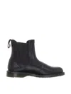 Dr. Martens' Dr. Martens Flora Smooth Polished Chelsea Boots In Black