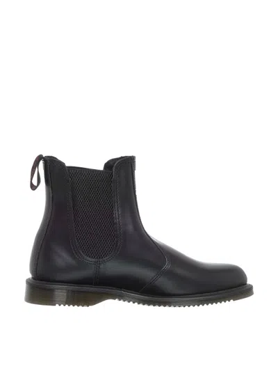 DR. MARTENS' FLORA SMOOTH POLISHED CHELSEA BOOTS