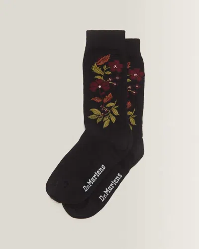 Dr. Martens Floral Socks In Black