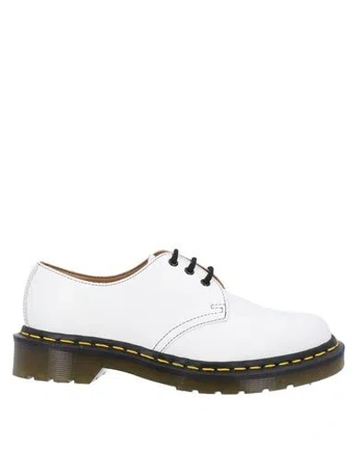 Dr. Martens For Comme Des Garçons Laced Shoes In White